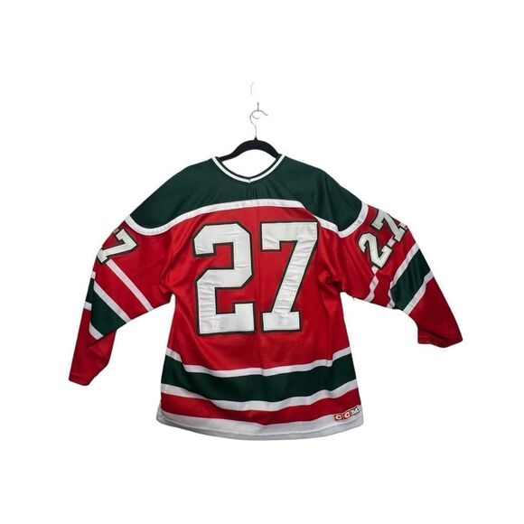 Vintage CCM New Jersey Devils NHL Hockey Jersey 27 men's L made in usa - Picture 6 of 15